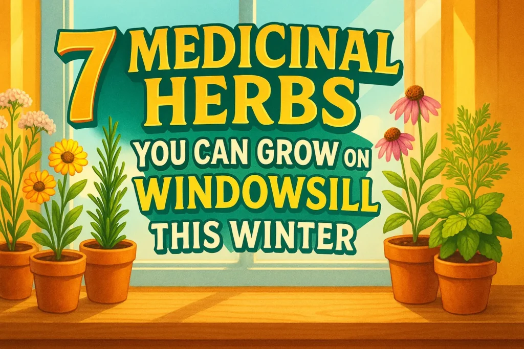 7 Medicinal Herbs You Can Grow on a Windowsill This Winter (feature image)